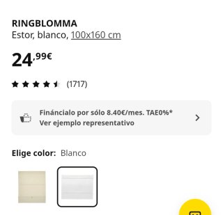 Tenda a rullo Ikea Ringblomma
