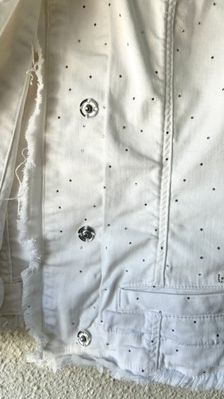 Giubbotto in denim Liu Jo bianco Taglia 40