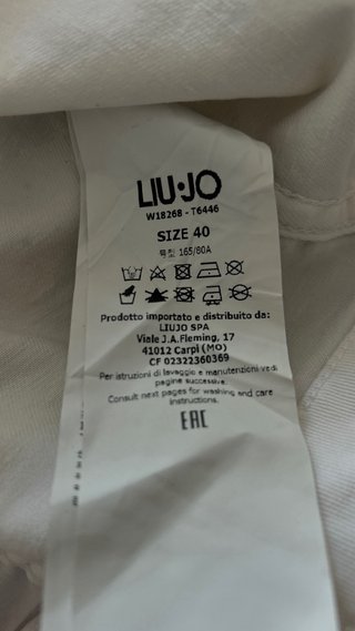 Giubbotto in denim Liu Jo bianco Taglia 40