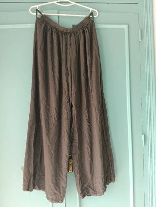 Pantalones anchos mujer talla única.