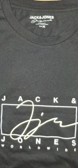 Camiseta Jack & Jones Negra Talla M