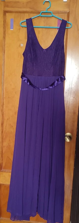 Vestido largo morado