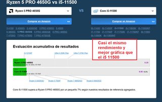 PC AMD Ryzen 5 Pro 4650G=i5 11500