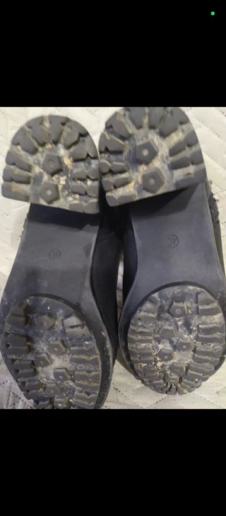 Botines negros de tacón grueso para mujer