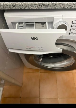 Lavadora AEG 8 kg Blanca