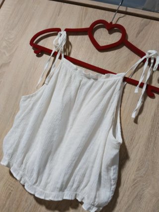 Top blanco ibicenco hippie