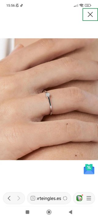 Anillo Tous Oro Blanco y Brillantes