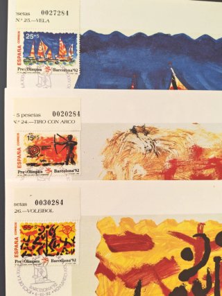 8ª Emisión Sellos Pre olímpicos. Barcelona'92