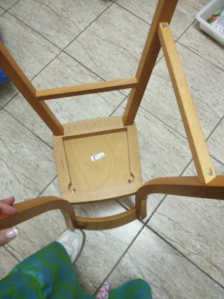 Silla alta madera Jussi Ikea