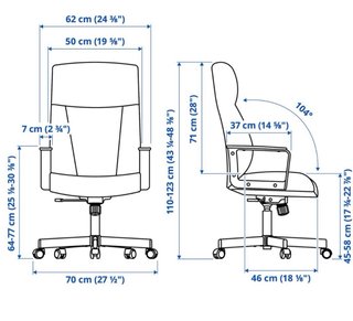 Silla de escritorio Ikea Millberget Beige