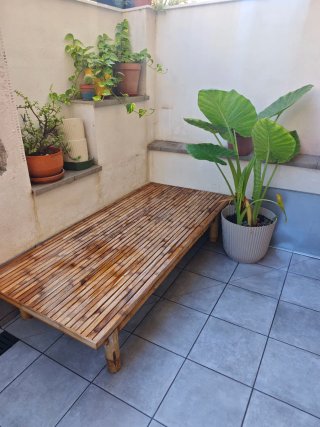 Mesa de centro de bambú