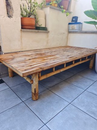 Mesa de centro de bambú