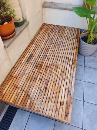 Mesa de centro de bambú
