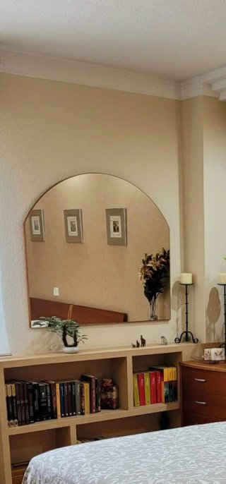 Espejo Grande Madera Arco