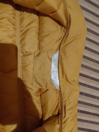 Anorak  amarillo mujer talla xl(tallaje pequeño)