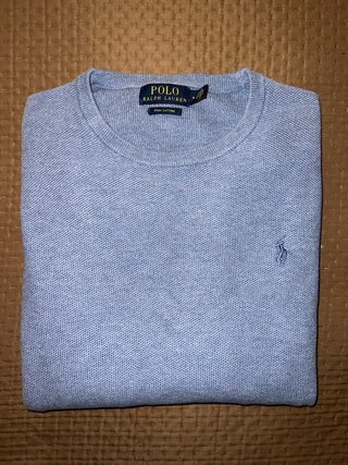 Maglione Ralph Lauren Azzurro Pima Cotton