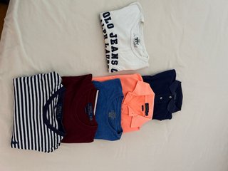 Lote 5 Camisetas Polo Ralph Lauren Talla S/XS