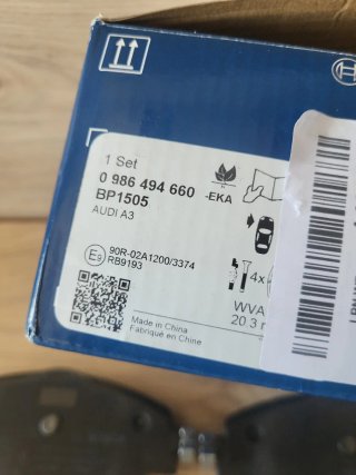 Pastillas Freno Bosch Peugeot 208 308 C3 C4 BP1505