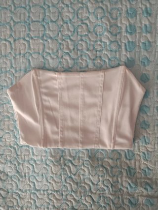 Top blanco bustier