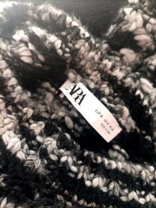 Jersey Zara Negro y Gris