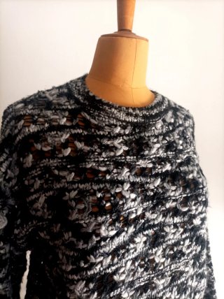 Jersey Zara Negro y Gris