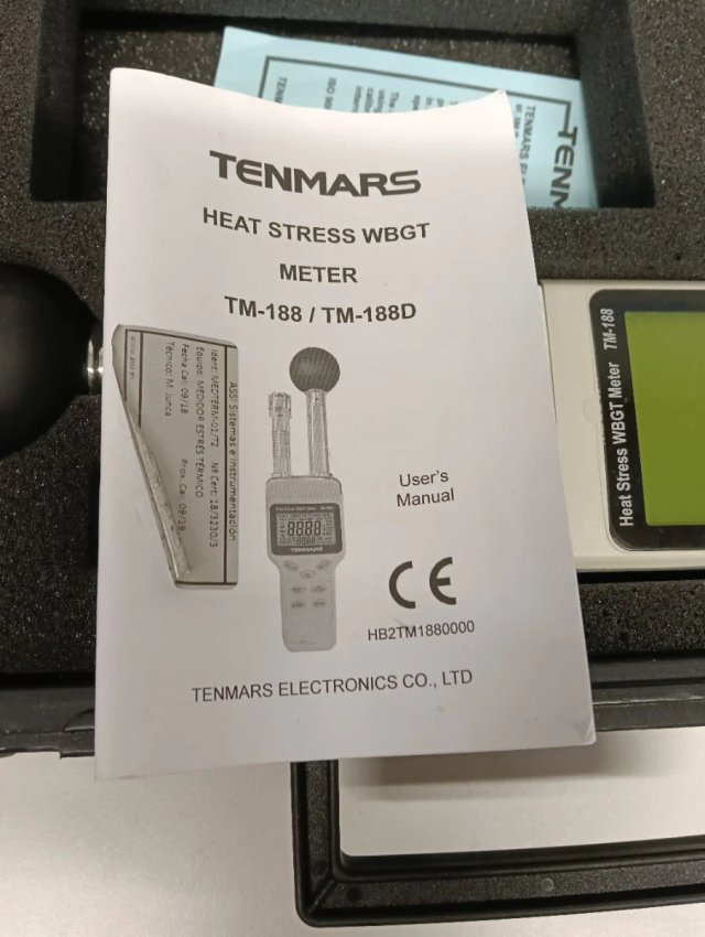 Medidor Estrés Térmico WBGT TENMARS TM-188