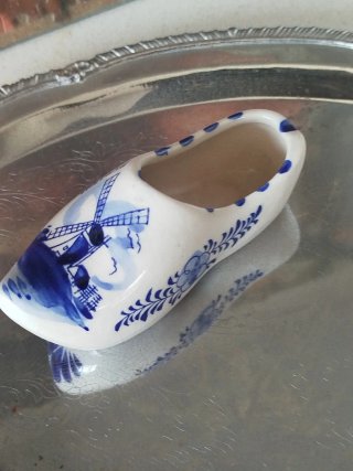 Zuecos de porcelana de Holanda