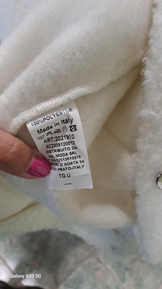 Chaqueta blanca de borreguito