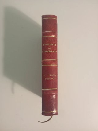 Libro Antiguo Aforismos de Hipócrates (1923)