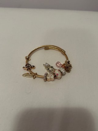 Pulsera Dorada con Charms