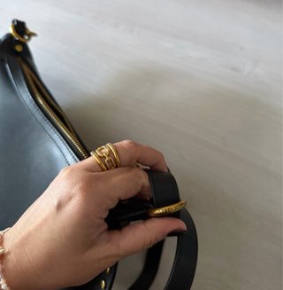 Borsa a tracolla Isabel Marant nera con borchie