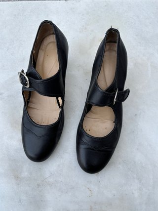Zapatos Flamenco Negros con Hebilla