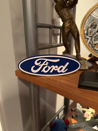 Emblema Logo Ford Oval Azul