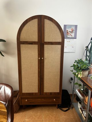 Armario Retro Madera y Tela