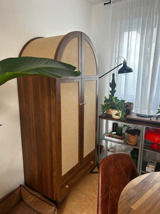 Armario Retro Madera y Tela