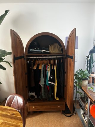 Armario Retro Madera y Tela