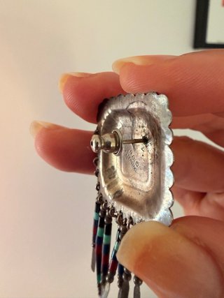 Pendientes vintage plata Sterling largos