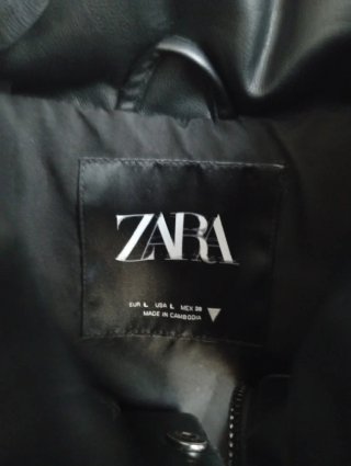 Chaleco acolchado Zara negro