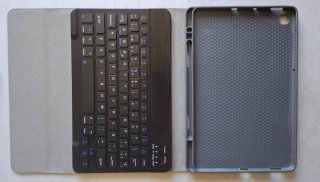 Custodia con tastiera spagnola nera per Samsung Tab S6 Lite