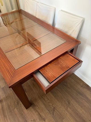 Mesa Comedor Cristal y 6 Sillas Casanova Gandia