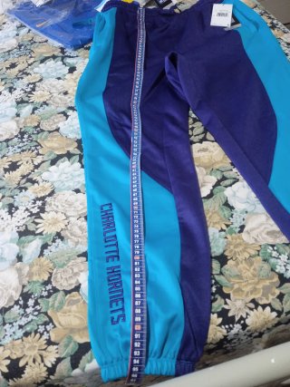 Pantaloni Jordan Charlotte Hornets Viola/Turchese
