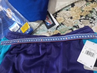 Pantaloni Jordan Charlotte Hornets Viola/Turchese