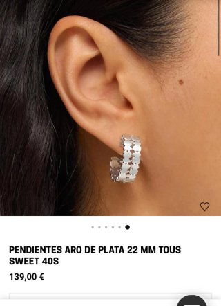 Pendientes Aro Tous Plata