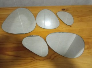 Espejos decorativos pared forma ovalada