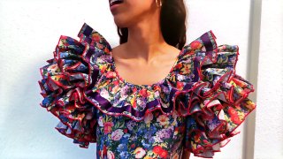 Traje de Gitana Vintage Multicolor