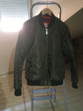 Chaqueta Bomber Schott Verde Talla S