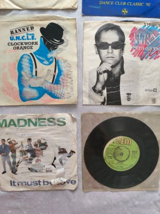 4€ cada uno, 16 Vinilos 7 Dance, Pop, Rock