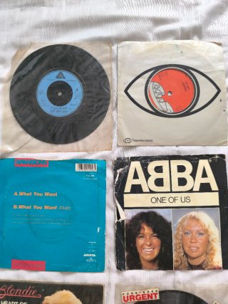 4€ cada uno, 16 Vinilos 7 Dance, Pop, Rock