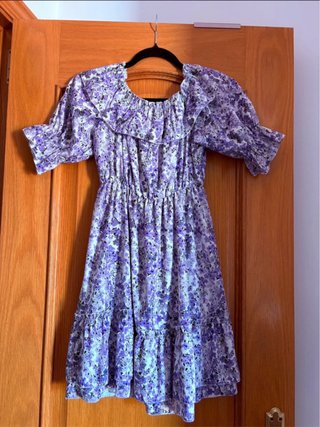 Vestido morado floral