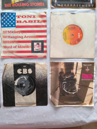 4€ cada uno, 16 Vinilos 7 Pop Rock Internacional